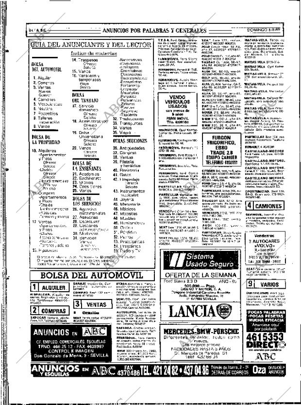ABC SEVILLA 06-08-1989 página 84
