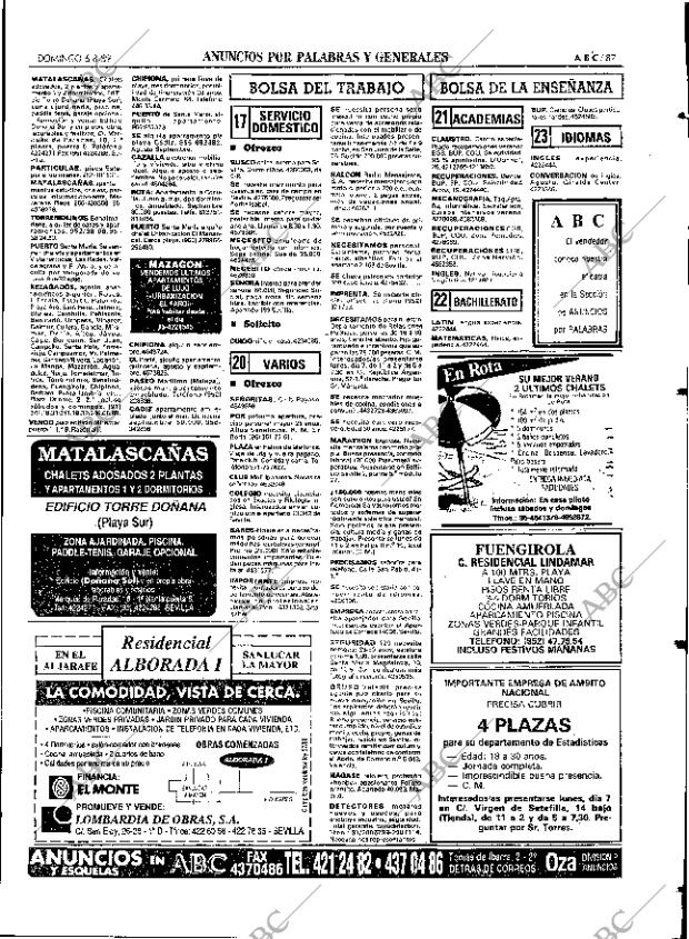 ABC SEVILLA 06-08-1989 página 87