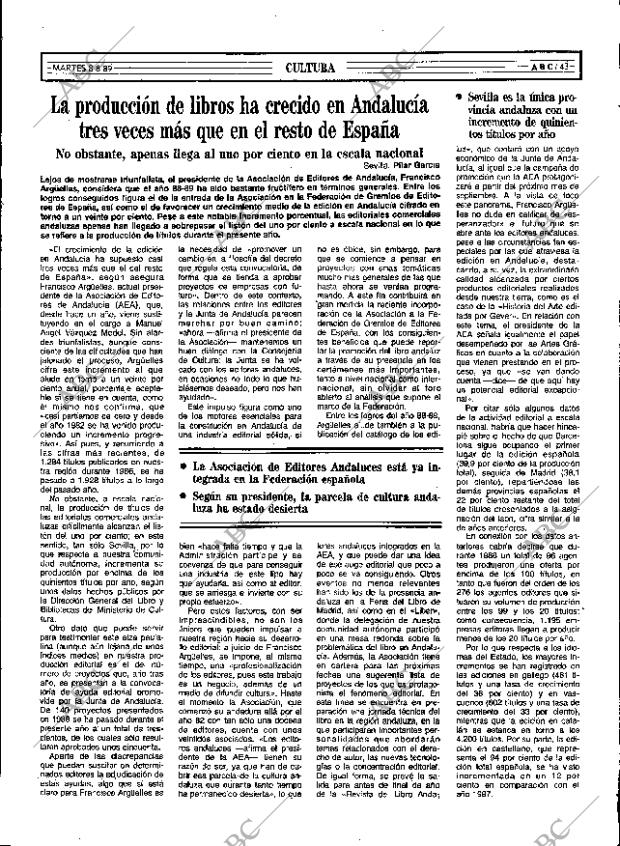 ABC SEVILLA 08-08-1989 página 43