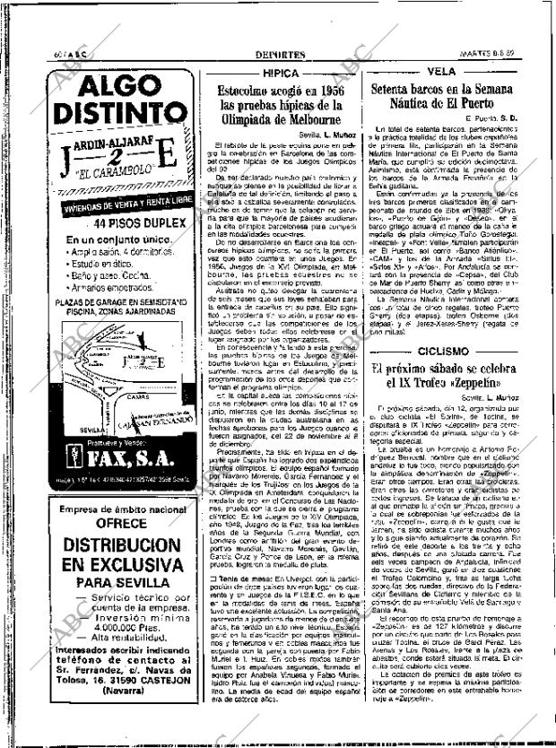 ABC SEVILLA 08-08-1989 página 60