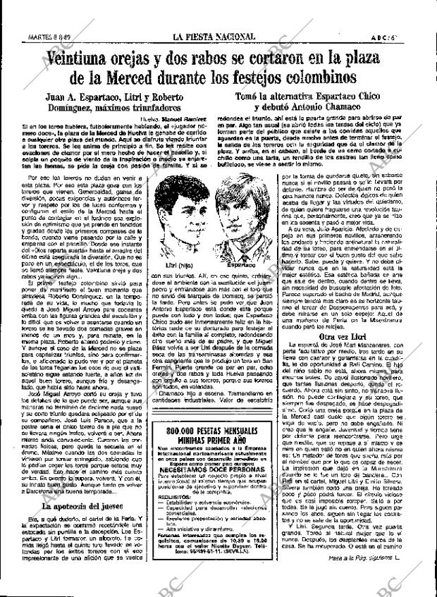 ABC SEVILLA 08-08-1989 página 61