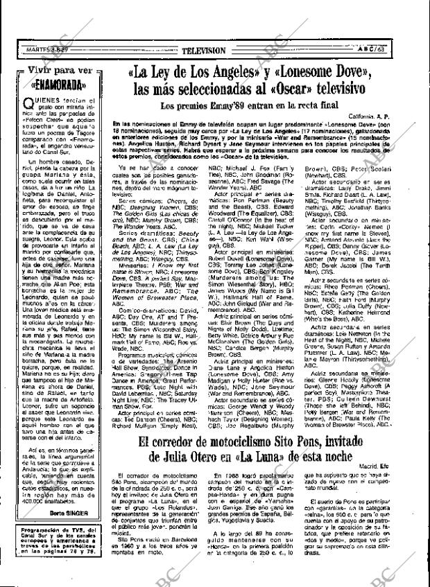 ABC SEVILLA 08-08-1989 página 63
