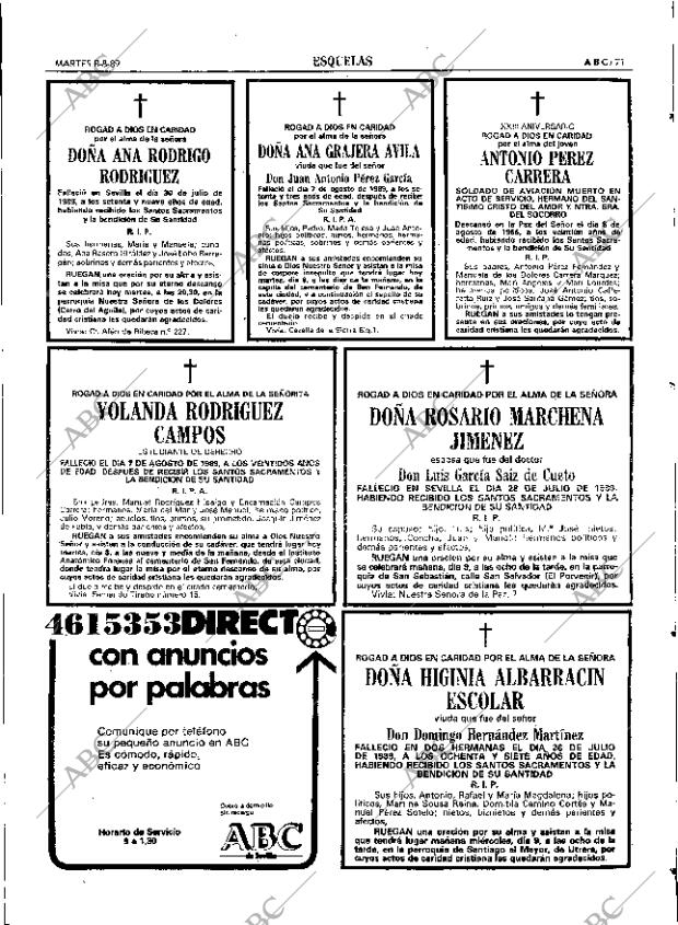 ABC SEVILLA 08-08-1989 página 71