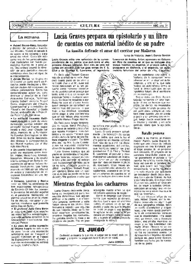 ABC MADRID 13-08-1989 página 31