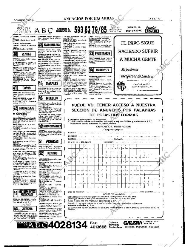 ABC MADRID 13-08-1989 página 83