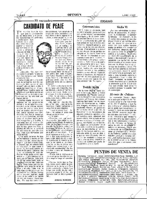ABC MADRID 14-08-1989 página 12