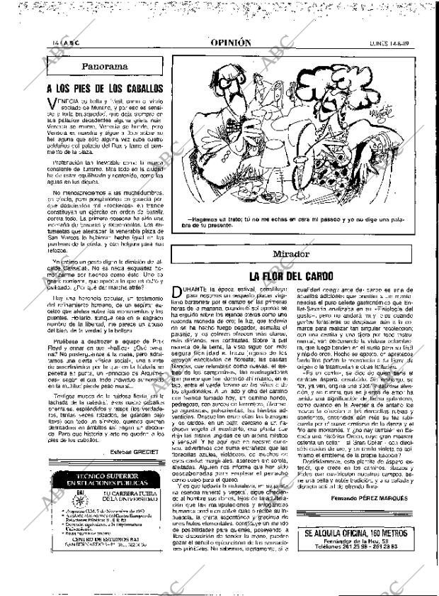 ABC MADRID 14-08-1989 página 14