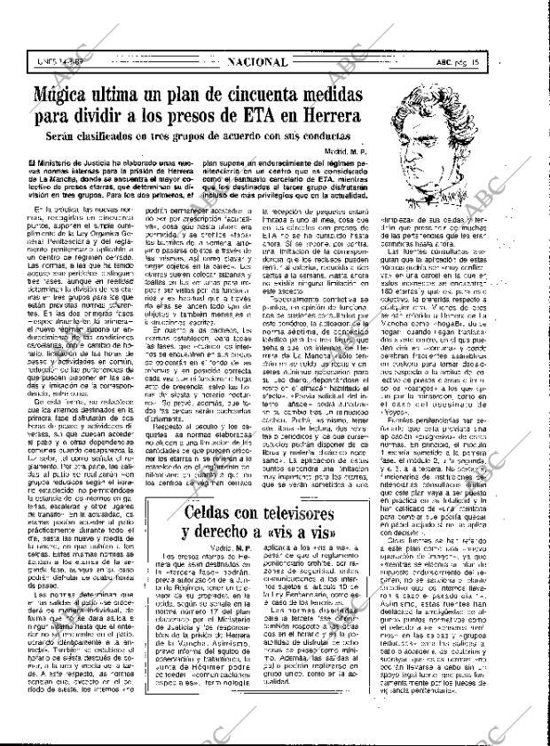 ABC MADRID 14-08-1989 página 15