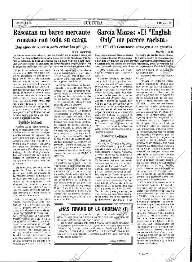 ABC MADRID 14-08-1989 página 29