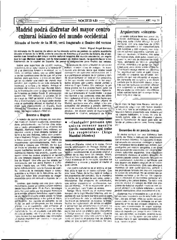 ABC MADRID 14-08-1989 página 33