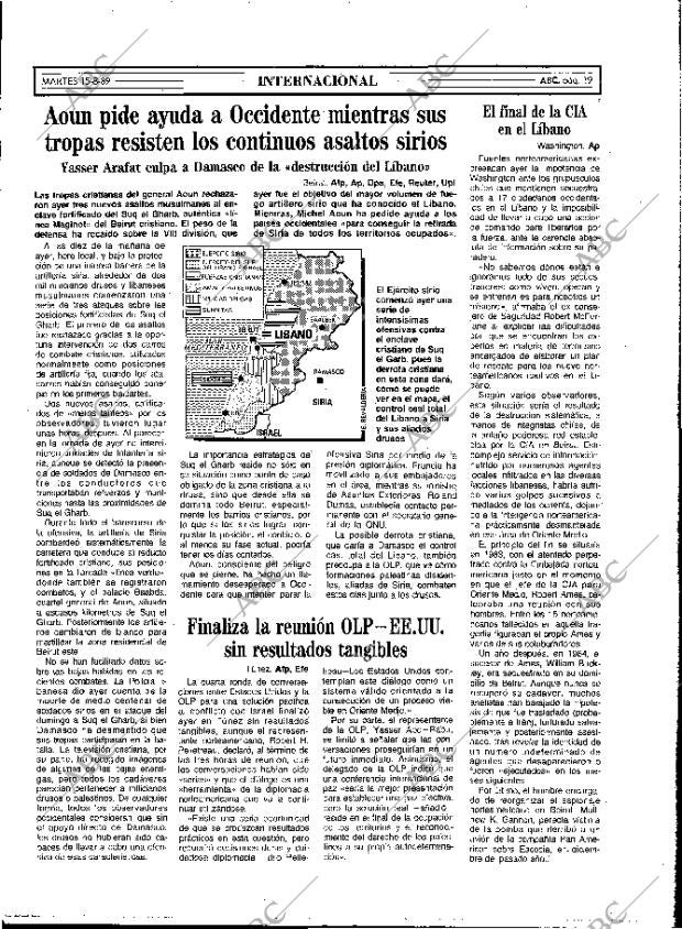 ABC MADRID 15-08-1989 página 19