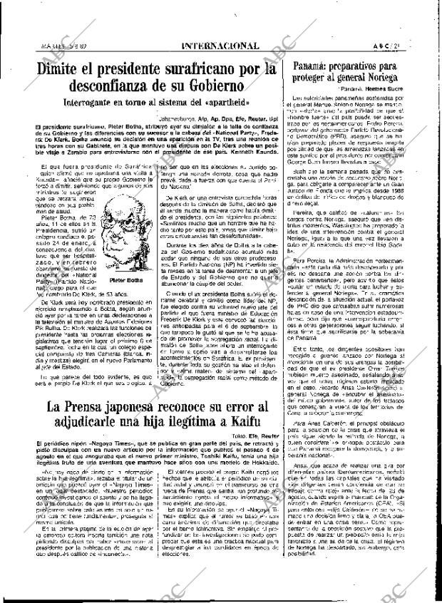 ABC MADRID 15-08-1989 página 21