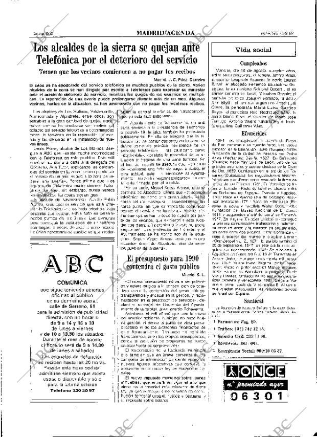 ABC MADRID 15-08-1989 página 24