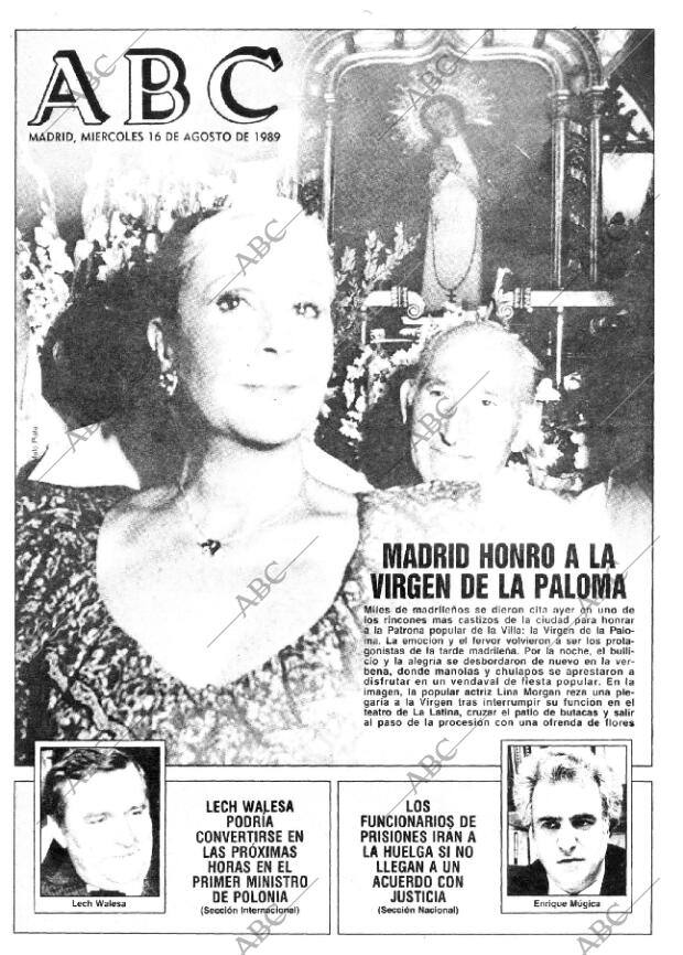 ABC MADRID 16-08-1989 página 1