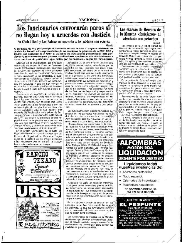 ABC MADRID 16-08-1989 página 17