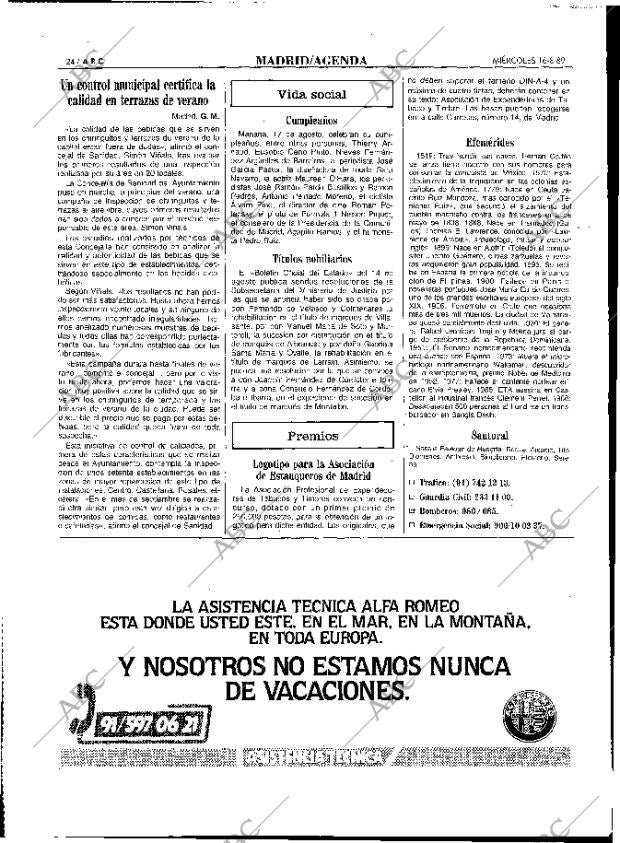 ABC MADRID 16-08-1989 página 24