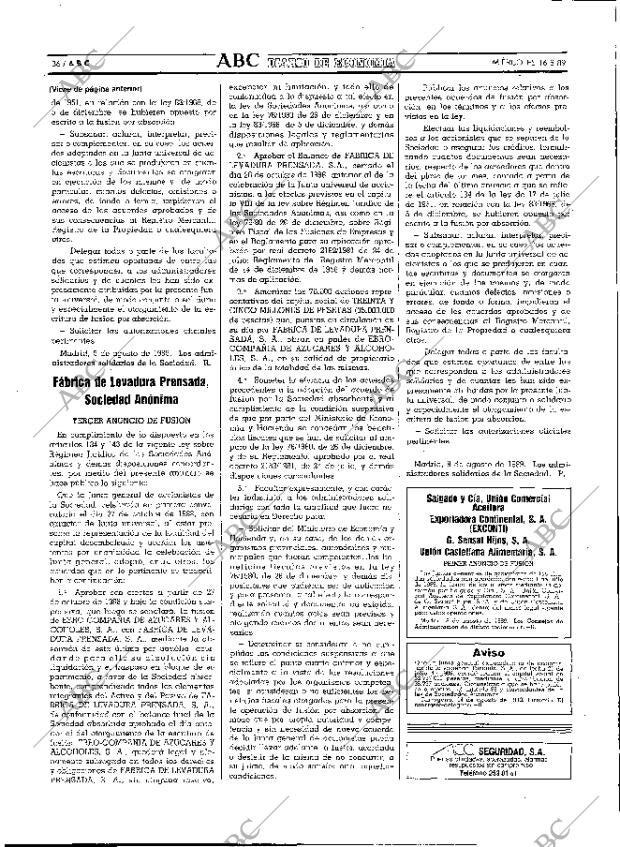 ABC MADRID 16-08-1989 página 36