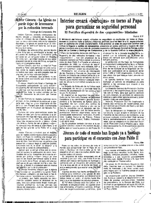 ABC SEVILLA 17-08-1989 página 22