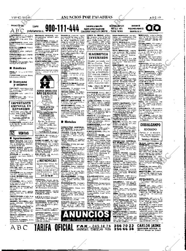 ABC MADRID 18-08-1989 página 69