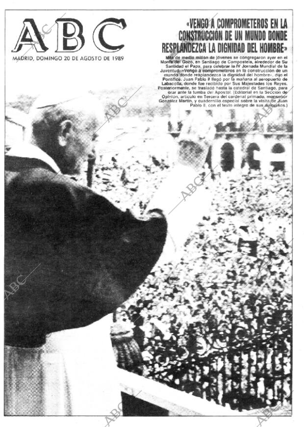 ABC MADRID 20-08-1989 página 1