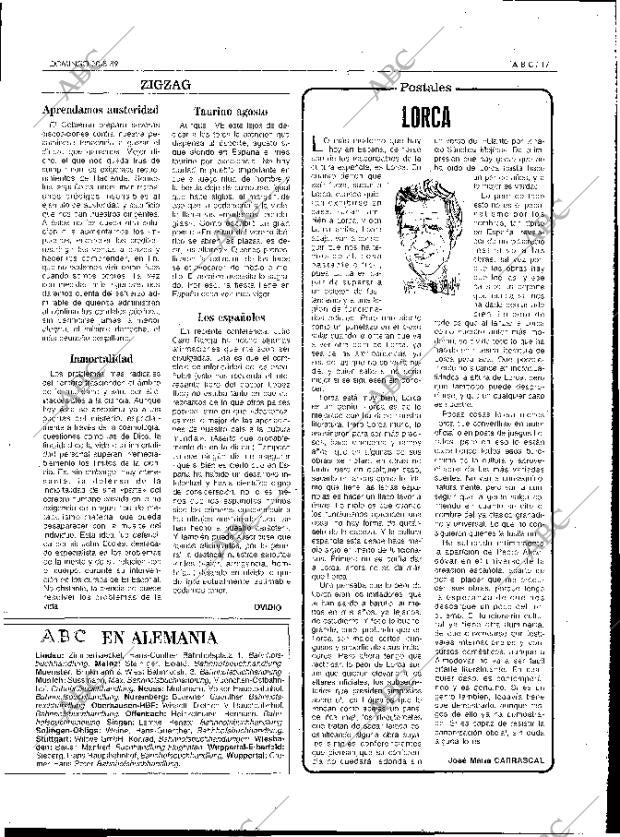 ABC MADRID 20-08-1989 página 17