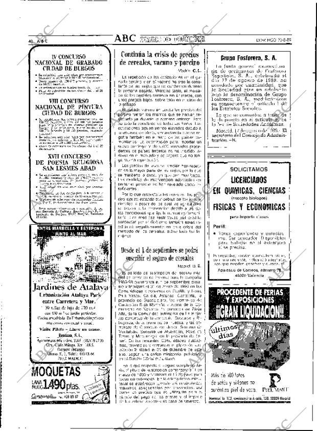 ABC MADRID 20-08-1989 página 40