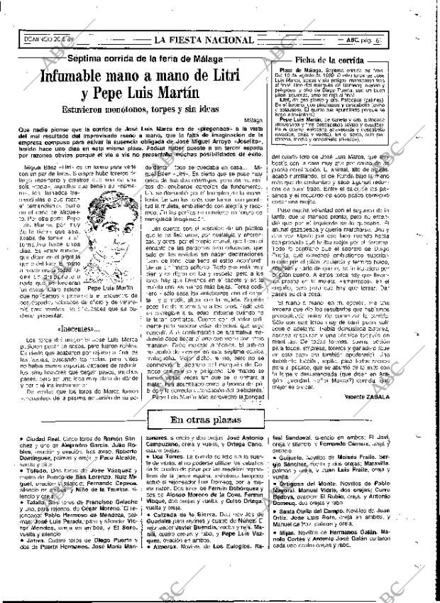 ABC MADRID 20-08-1989 página 61