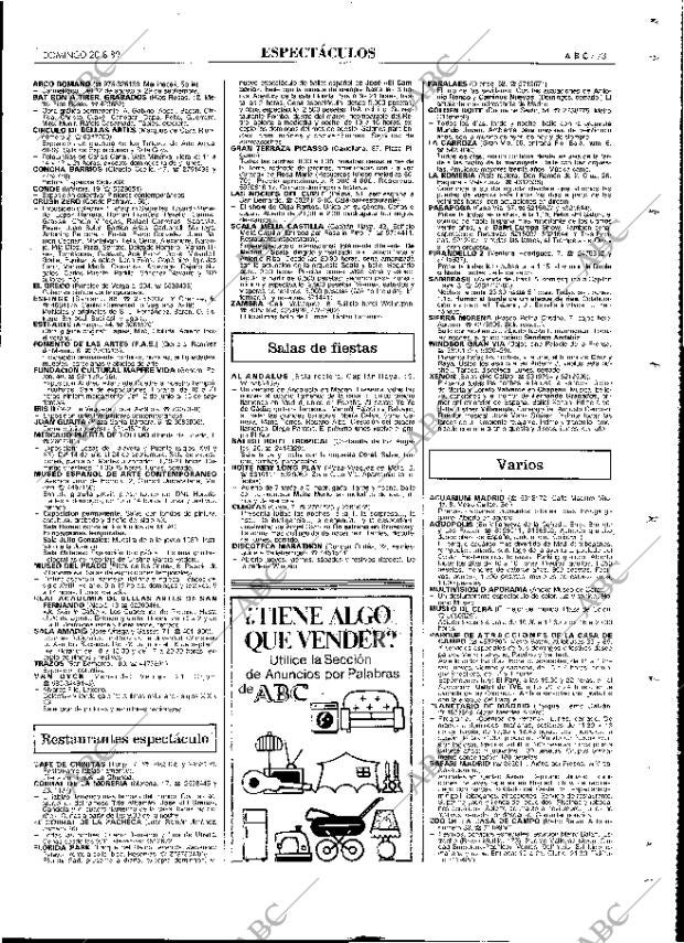 ABC MADRID 20-08-1989 página 73