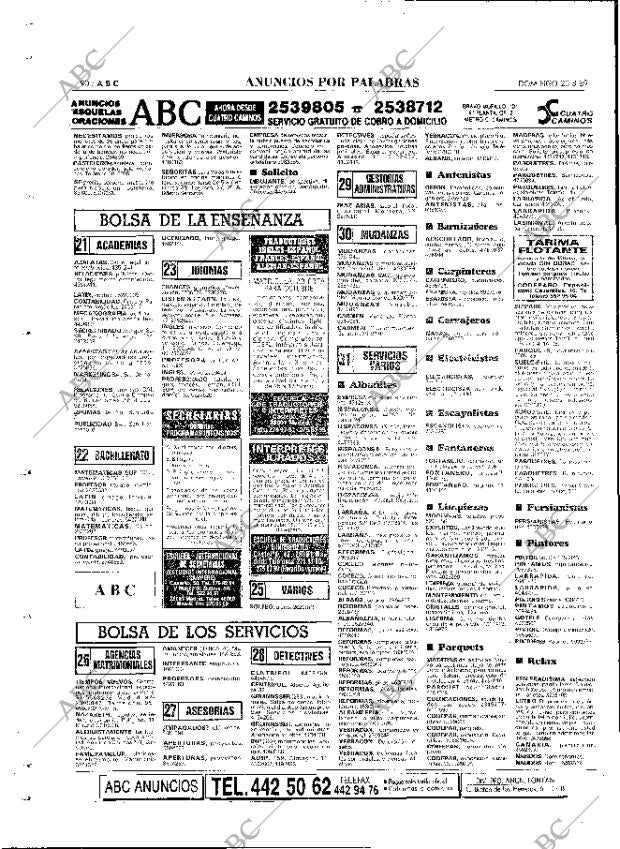 ABC MADRID 20-08-1989 página 90