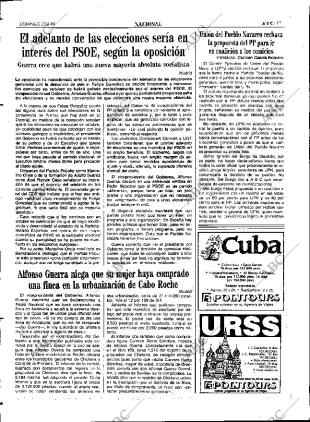 ABC SEVILLA 20-08-1989 página 17