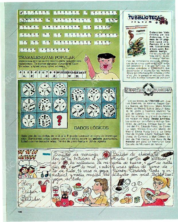 BLANCO Y NEGRO MADRID 20-08-1989 página 100