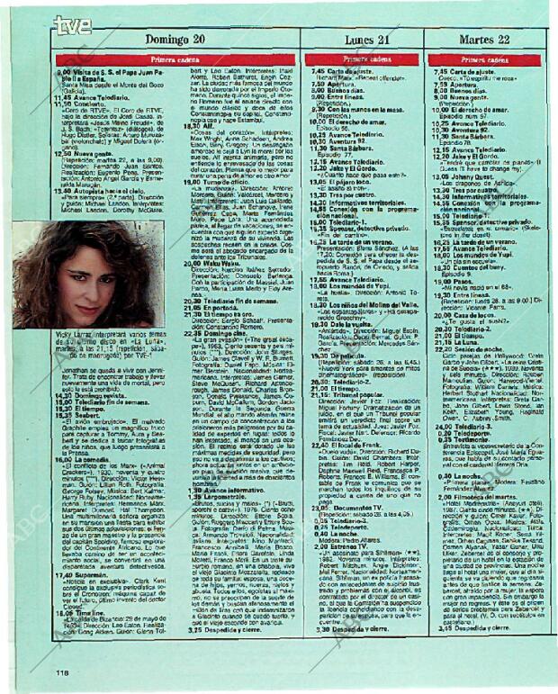 BLANCO Y NEGRO MADRID 20-08-1989 página 118