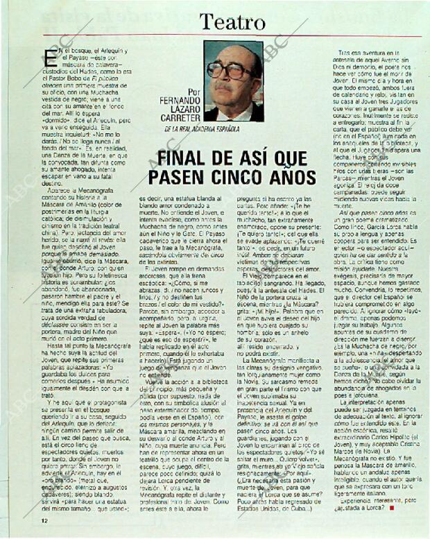 BLANCO Y NEGRO MADRID 20-08-1989 página 12