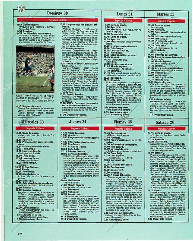 BLANCO Y NEGRO MADRID 20-08-1989 página 120