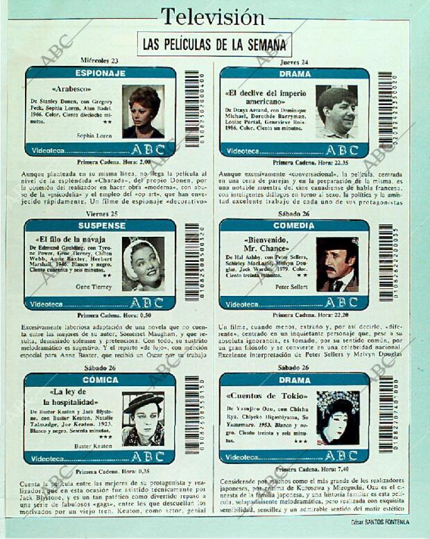 BLANCO Y NEGRO MADRID 20-08-1989 página 125