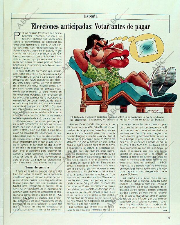 BLANCO Y NEGRO MADRID 20-08-1989 página 19
