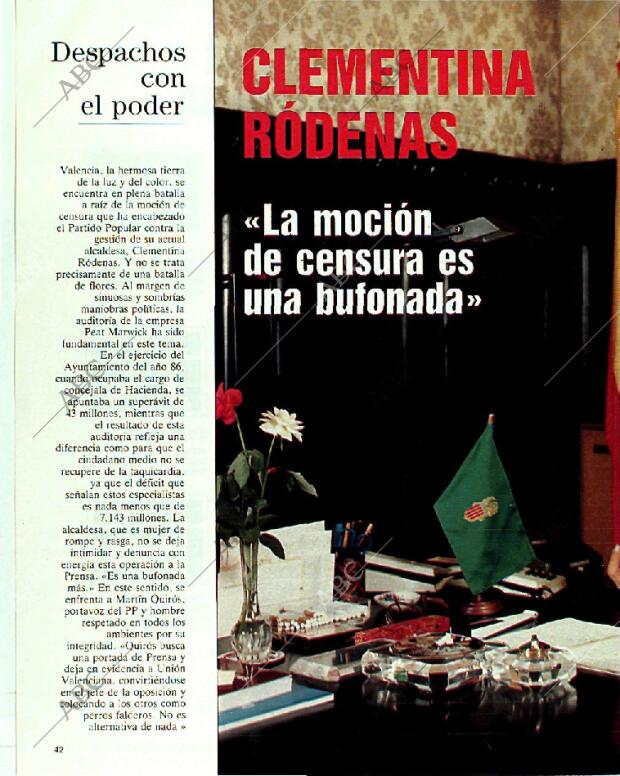 BLANCO Y NEGRO MADRID 20-08-1989 página 42