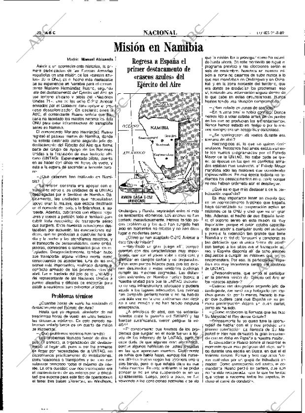 ABC MADRID 21-08-1989 página 20