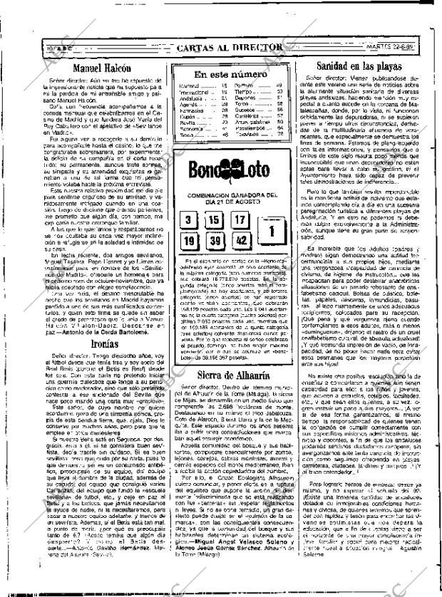 ABC SEVILLA 22-08-1989 página 10