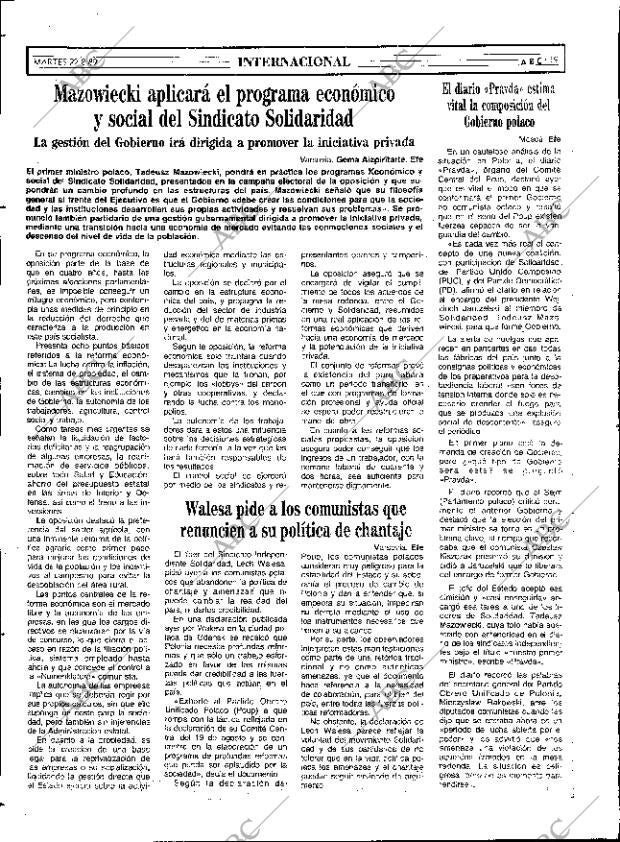 ABC SEVILLA 22-08-1989 página 19