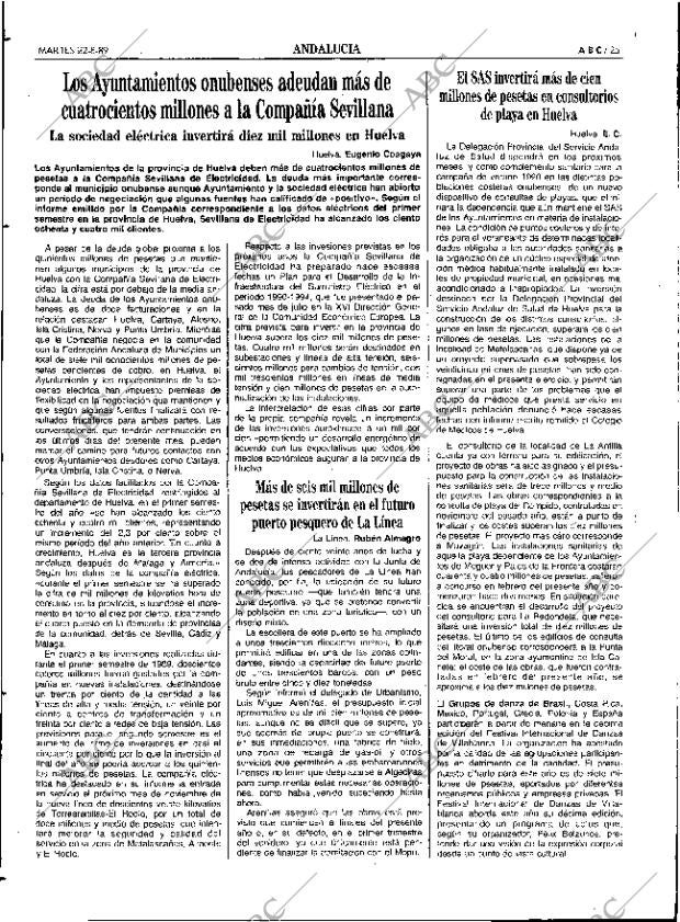 ABC SEVILLA 22-08-1989 página 25
