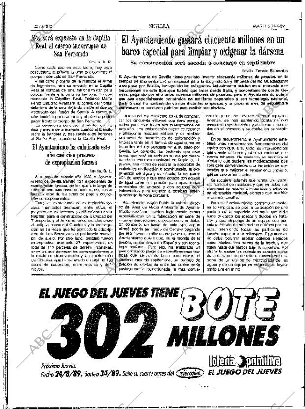 ABC SEVILLA 22-08-1989 página 30