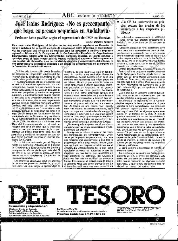 ABC SEVILLA 22-08-1989 página 43