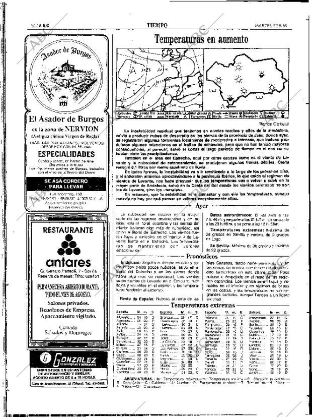 ABC SEVILLA 22-08-1989 página 50