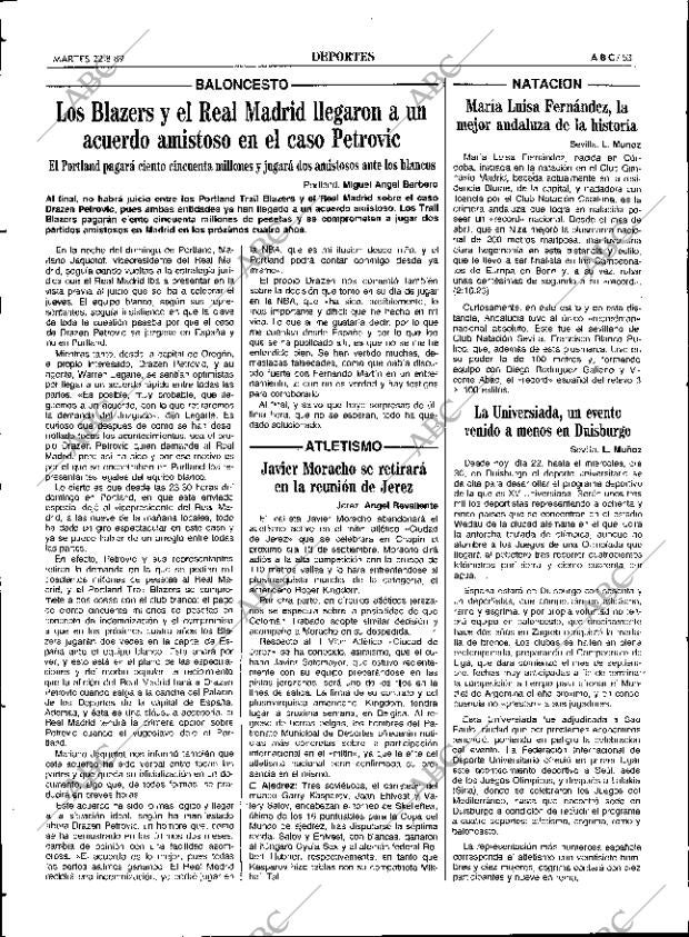 ABC SEVILLA 22-08-1989 página 53
