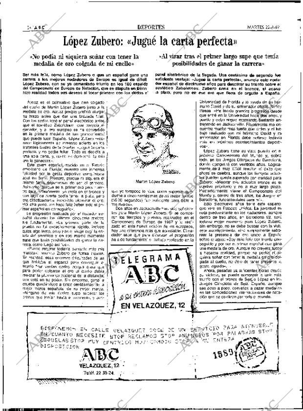 ABC SEVILLA 22-08-1989 página 54