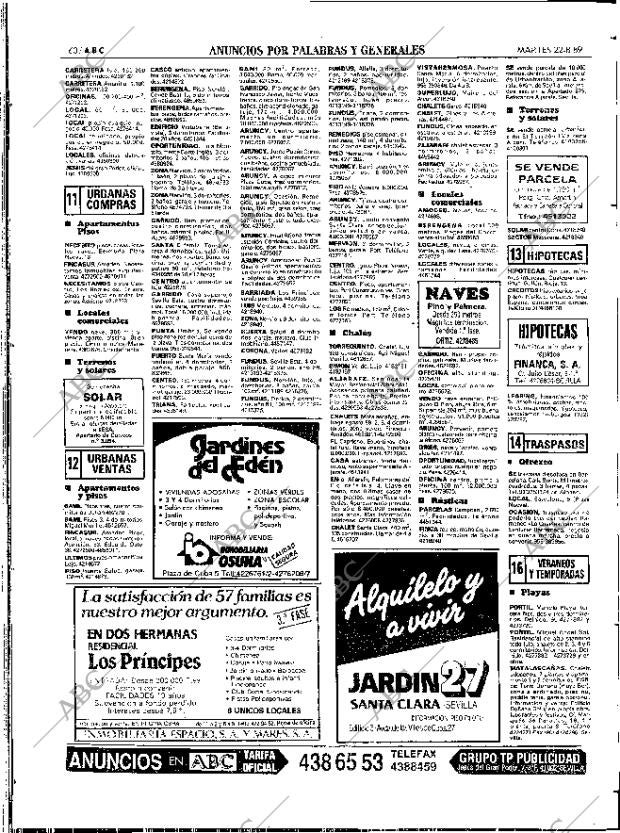 ABC SEVILLA 22-08-1989 página 60