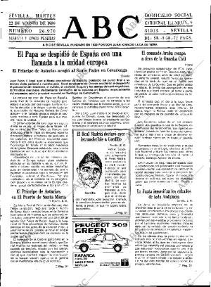 ABC SEVILLA 22-08-1989 página 9