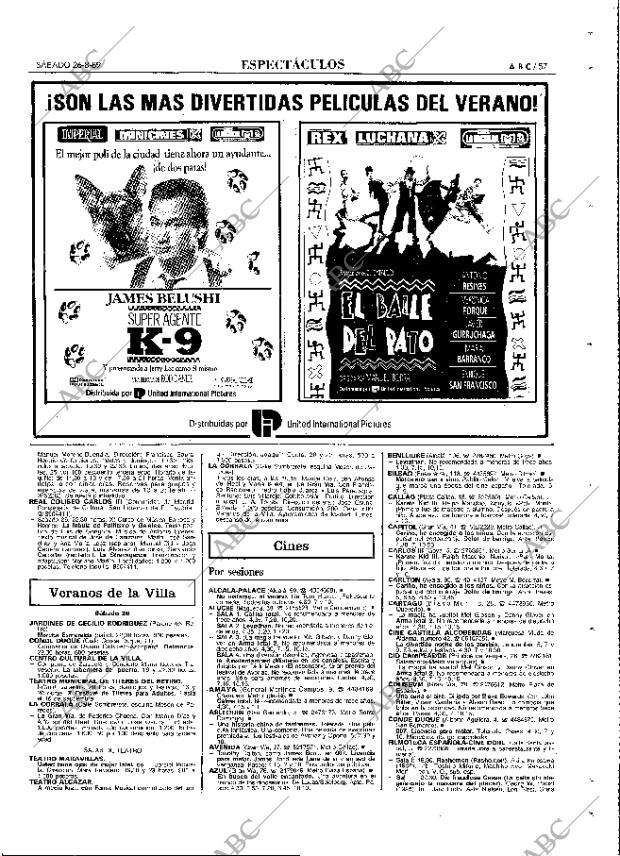 ABC MADRID 26-08-1989 página 57