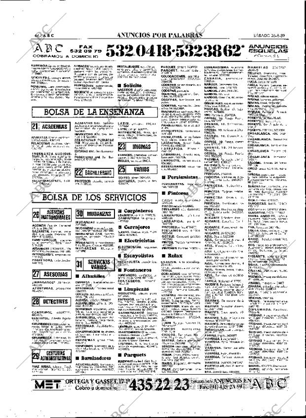 ABC MADRID 26-08-1989 página 66